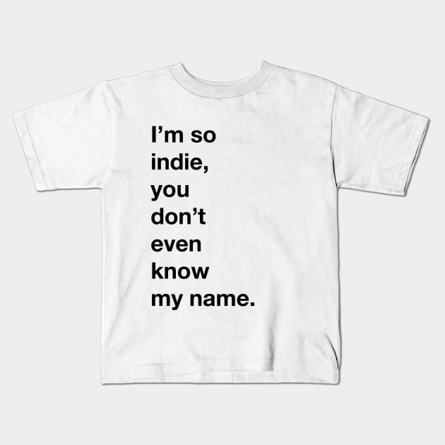 THE INDIE ESSENTIAL Kids T-Shirt by SamuelCiantar